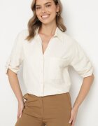 bludeise Cămașă Galbenă Din Bumbac Cu Dungi Delicate Lissse
