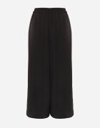 bludeise Pantaloni Negri Largi cu Elastic în Talie Agate