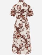 bludeise Rochie-cămașă din țesătură de bumbac cu broderie cu model floral Karicea Maro