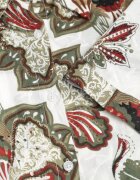 bludeise Rochie-cămașă din țesătură de bumbac cu broderie cu model floral Karicea Verde