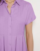 bludeise Rochie cămașă Mov cu In și Vâscoză Ircilla