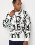  Bluza Albă cu Fleece și Bumbac cu terminații elastice Yolaria