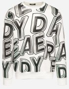  Bluza Albă cu Fleece și Bumbac cu terminații elastice Yolaria