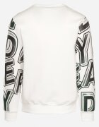  Bluza Albă cu Fleece și Bumbac cu terminații elastice Yolaria