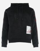  Bluză Neagră cu finisaj din fleece cu broderie pe mâneci Marianesa