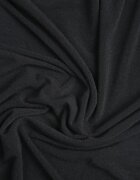  Bluză Neagră cu guler înalt Tip Longsleeve din viscoză cu cașmir Fedine