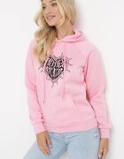  Bluza Roz cu Glugă și Imprimeu și Manșete Sitta
