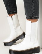  Botine Albe cu Talpă Groasă Wumet