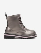  Botine Argintii Metalice Jaylee