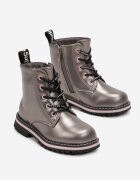  Botine Argintii Metalice Jaylee