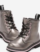  Botine Argintii Metalice Jaylee