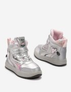  Botine Argintiu-Roz Metalice cu Scai cu Aplicații Decorative Vionare