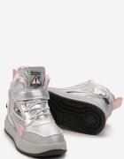  Botine Argintiu-Roz Metalice cu Scai cu Aplicații Decorative Vionare