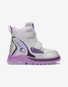  Botine argintiu-violet cu arici și căptușeală călduroasă și aplicații Naros