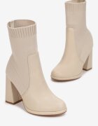  Botine Bej cu Carâmb Elastic Egala