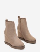  Botine bej închis cu platformă Selleri