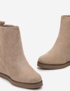  Botine bej închis cu platformă Selleri