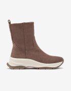 Botine Bej închis din imitație de piele întoarsă cu Talpă Groasă în Stil Streetwear Reanornna