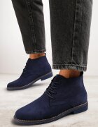  Botine Bleumarin cu șiret Sabalva