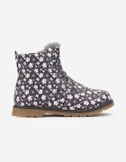  Botine Bleumarin Ghete worker cu flori Foarte călduroase Badilles