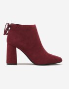  Botine Bordo cu toc cu șiret Arlitta