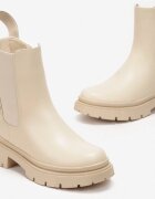  Botine Chelsea Bej cu Ținte Flaviva