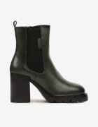  Botine Chelsea verzi Căptușite pe platformă și toc Sorrina