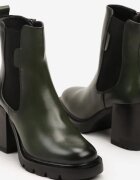  Botine Chelsea verzi Căptușite pe platformă și toc Sorrina