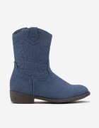  Botine Cowboy Albastre cu Cusături Taito