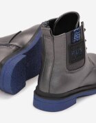  Botine Gri Metalice Cu șireturi Hamidah