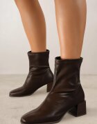  Botine Maro Casual Slip-on cu toc Taritta