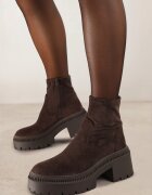  Botine Maro stil Chelsea cu carâmb elastic Heslania