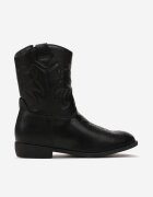  Botine Negre Cowboy cu Cusături Blenikava
