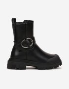  Botine Negre cu Cataramă Tryphena