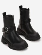  Botine Negre cu Cataramă Tryphena