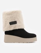  Botine Negre cu pană cu blăniță tip Miel Asnora