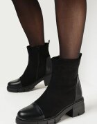  Botine Negre cu toc jos Alimexa