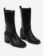  Botine Negre cu Toc stil Chelsea cu Izolație Ușoară Terelle