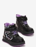  Botine Negre cu Velcro Issa