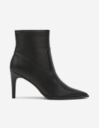  Botine Negre Elegante cu toc stiletto cu vârf ascuțit Ittolora