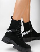  Botine Negre Harnisia