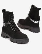  Botine Negre Harnisia