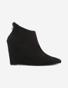  Botine Negre pe Pană cu Vârf Ascuțit Derirya