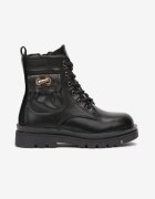  Botine Negre stil worker cu Buzunar Maerephone