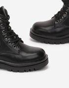  Botine Negre stil worker cu Buzunar Maerephone
