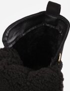  Botine Negre Tip trapper cu Șiret Decorativ și Căptușeală de blană Godhilde