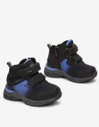  Botine Negru-Albastru cu velcro Zevi