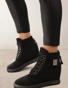  Botine Negru cu argintiu