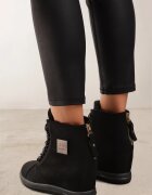  Botine Negru cu argintiu