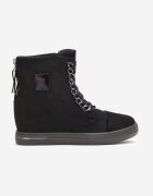  Botine Negru cu argintiu